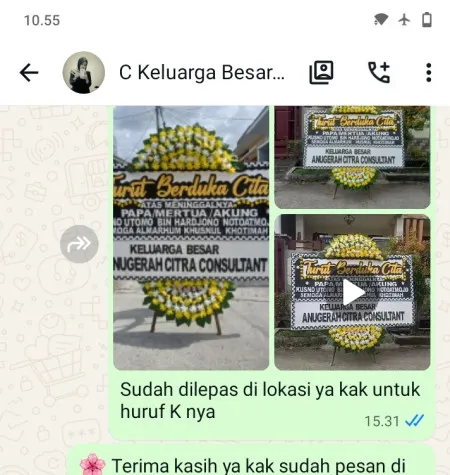 Pengiriman Papan Bunga Duka Tanjungwangi Cijambe